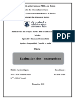 Evaluation Des Entreprises