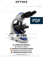 Optika B-190 Microscope Series - Instruction Manual