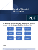 Levels of Biological Organization