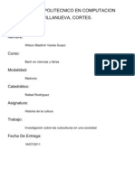 Tarea de Invest de Subculturas