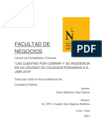 Las Cuentas Por Cobrar y Su Incidencia-Tesis-Colegios Peruanos