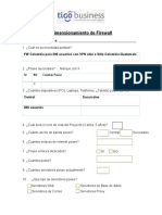 Dimensionamiento de Firewall