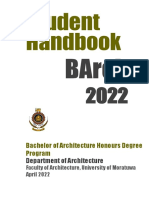 B.Arch Student Handbook 2022