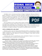 El Primer Congreso Constituyente