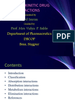 Pharmacokinetic Drug Interactions: Syed Imran Prof. Mrs. Vidya. P. Sable