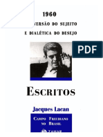 Subversão Do Sujeito e Dialética Do Desejo No Inconsciente Freudiano in Escritos Jacques Lacan (1960)