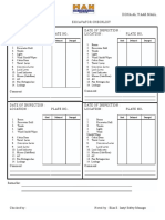 Excavator Checklist