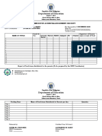 NFP Acknowledgement Receipt