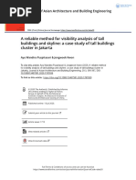 A Reliable Method For Visibility Analysis of Tall Buildings and Skyline A Case Study of Tall Buildings Cluster in Jakarta