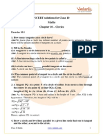 Class 10 - Maths - Circles