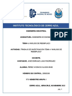 Trabajo de Investigación Ingenieria Economica