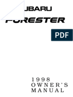 1998 Subaru Forester Owners Manual