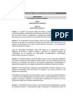 Bando de Policia y Buen Gobierno de Gómez Palacio