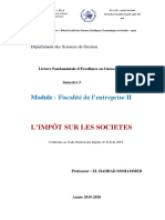 Fiscalité de L'entreprise II - EL HADDAD Mohammed - PDF