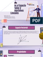 Introduccion A Los Espacio Vectoriales Y Transformaciones Lineales