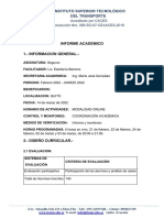 Informe para Fin de Semestre