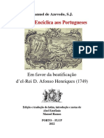 Epístola Encíclica Aos Portugueses: em Favor Da Beatificação D'el-Rei D. Afonso Henriques (1749)