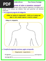 2°D-S27-Día 4-CIENCIA Y TECNOLOGÍA-FICHA-Cómo Ingresa El Aire A Nuestro Cuerpo-06 DE OCTUBRE - Share