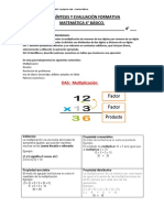 Guía Multiplicación, División, Desarrollo de Problemasy Patrones