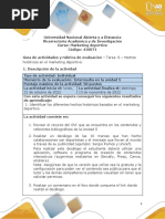 Guía de Actividades y Rúbrica de Evaluación - Unidad 5 - Tarea 6 - Hechos Históricos en El Marketing Deportivo.