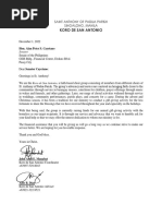 Solicitation Letter For Senator Alan Cayetano