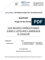 Rapport de Stage de Fin D'étude