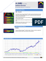 Stock Research Report For GIB As of 7/27/11 - Chaikin Power Tools