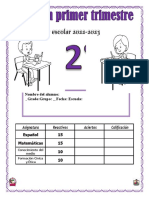 2° Examen Profa Kempis Trimestre I