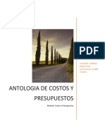 Antologia de Costos y Presupuestos