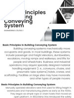 Basic Principles in Building Conveying System