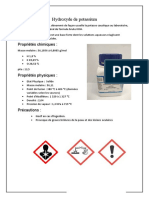 FICHE TECHNIQUE Hydroxyde de Potassium