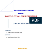 Derecho Penal Parte Especial 2 - Evaluación Personal