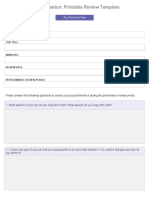 Performance Review Template (Self, Manager, Peers)