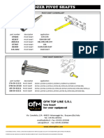 1F) Dozer Pivot Shaft Cat® Kom®