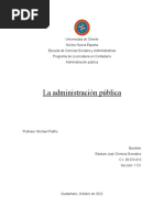 Ensayo Sobre La Administración Pública