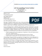 Entry Level Accounting Cover Letter Sample MSWord Download