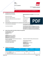 Ficha Tecnica y Hoja de Seguridad Hipoclorito de Sodio..