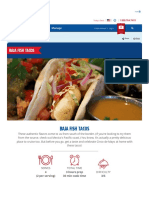 Tacos Baja Recipe - Carnival Cruise Line