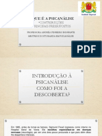 Introdução A Psicanálise 01-O Que É A Psicanálise Principais Pressupostos