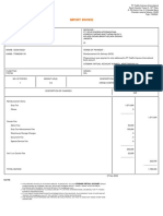 Import Invoice