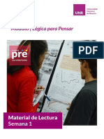 Módulo Lógica para Pensar - Material de Lectura Semana 1