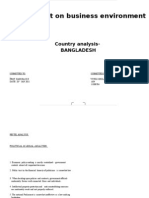 Assignment On Business Environment: Country Analysis-Bangladesh