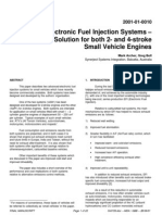 Advanced Electronic Fuel Injection Systems - An Emissions Solution For Both 2-And 4-Stroke Small Vehicle Engines