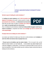 Trouvez Votre Propre Stratégie de Trading - 4 - Trading de Contre Tendance