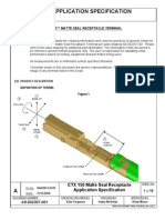 Application Specification: Ctx150™ Matte Seal Receptacle Terminal