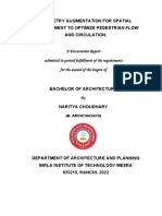 Geometry Augmentation For Spatial Development To Optimize Pedestrian Flow and Circulation.