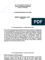 IBT Chapter 4 Emerging Market vs. Mature Economies