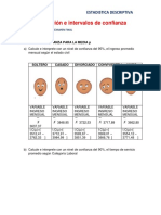 Estimación e Intervalos de Confianza Tarea