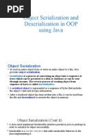 BSE2107 OOP II - Object Serialization and Deserialization-1