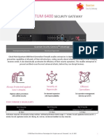 6400 Security Gateway Datasheet